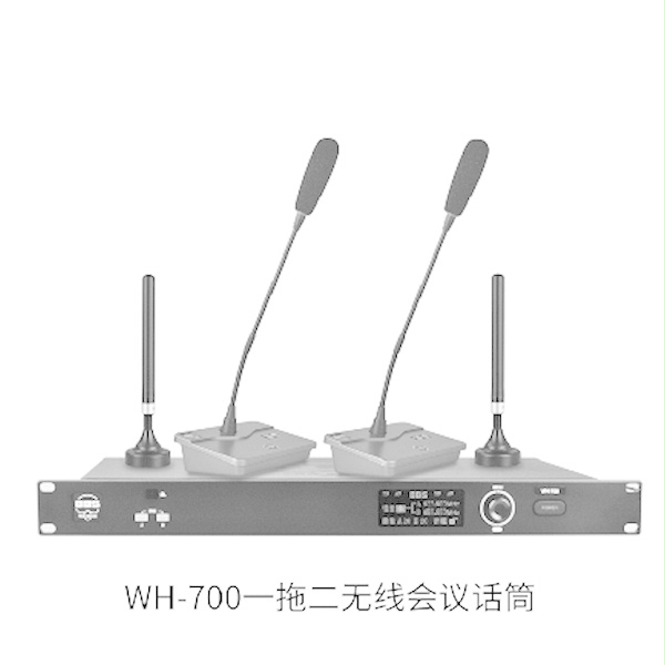 WH-700 1拖2無線會議麥克風(fēng)