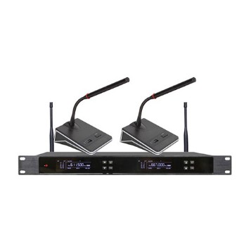 ZOBO 會(huì)議室系統(tǒng) 全網(wǎng)絡(luò)化音頻 FN-AWH102 一拖二無線會(huì)議話筒