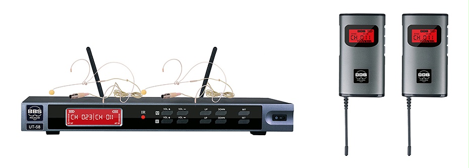 頭戴話筒BBS話筒 UT-58 教學話筒(手持/領夾/頭戴可選)、演講麥克風、培訓教育話筒