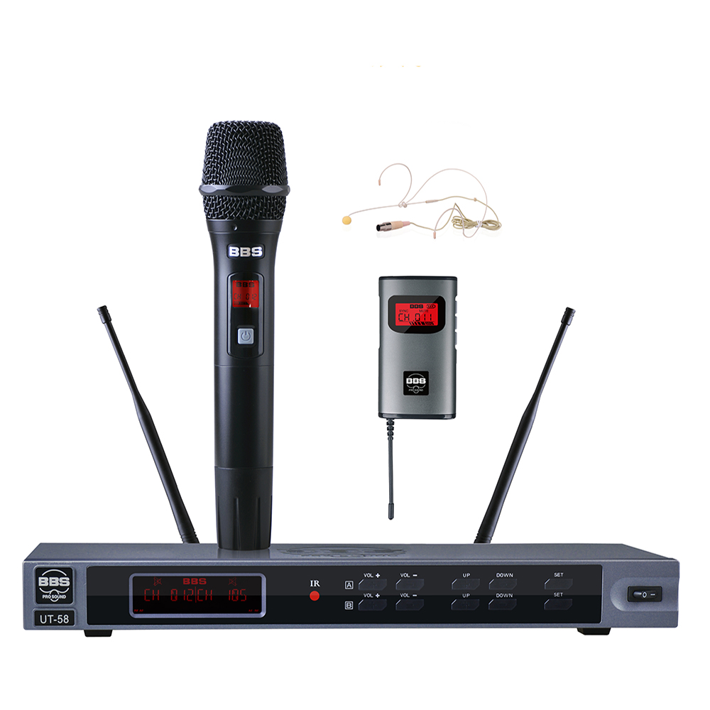 BBS話筒 UT-58 教學話筒(手持/領夾/頭戴可選)、演講麥克風、培訓教育話筒