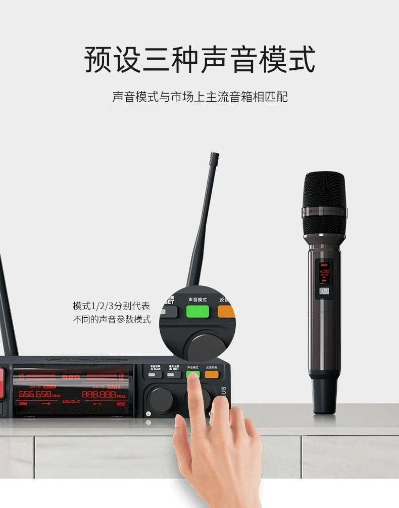 BBS娛樂話筒 F-80PLUS無線智能演出麥克風 舞臺主持 KTV話筒 K歌高端演出話筒-BBS話筒