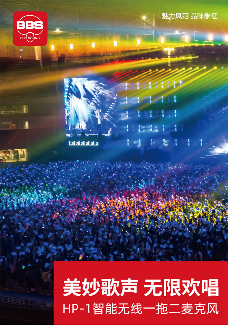 BBS娛樂話筒 HP-1 一拖二無線話筒 無線麥克風 真分集話筒 舞臺演出會議婚慶主持