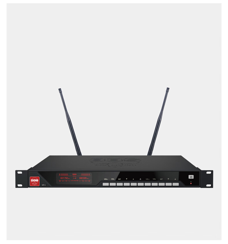 BBS娛樂話筒 HP-1 一拖二無線話筒 無線麥克風 真分集話筒 舞臺演出會議婚慶主持2